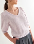 State of play Alpaca Wool Blend Sweater, Lavender Fog product photo View 04 S