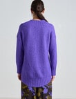 State of play Alpaca Blend V-Neck Sweater, Ultraviolet product photo View 02 S