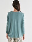 Whistle Sleep 3/4 Sleeve Batwing Top, Sage product photo View 02 S