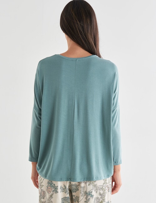 Whistle Sleep 3/4 Sleeve Batwing Top, Sage product photo View 02 L