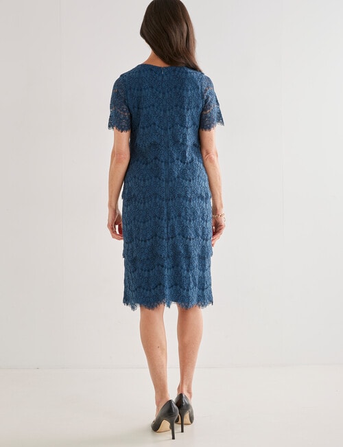 Ella J Layered Laces Dress, Petrel product photo View 02 L