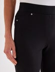 Ella J Ponte Slim Leg Jean, Black product photo View 04 S