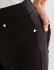 Ella J Ponte Slim Leg Jean, Black product photo View 04 S