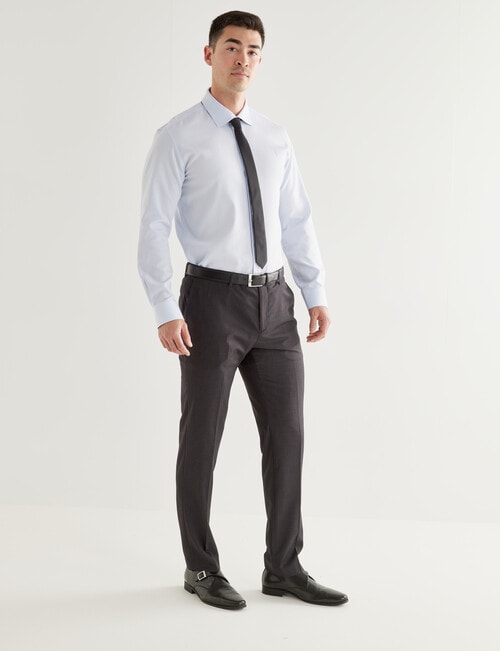 Laidlaw + Leeds Marcella Long Sleeve Dobby Shirt, Light Blue product photo View 03 L