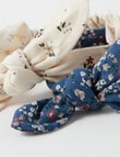 Teeny Weeny Headband, 2-Pack, Navy Floral & Warm White Floral product photo View 02 S