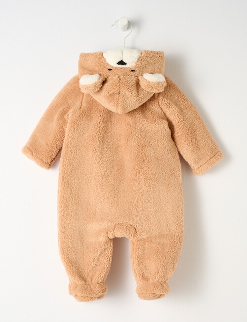 Teeny Weeny Sherpa Pram Suit, Brown product photo View 02 L