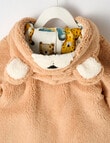 Teeny Weeny Sherpa Pram Suit, Brown product photo View 04 S