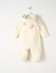 Teeny Weeny Sherpa Pram Suit, White product photo View 02 S