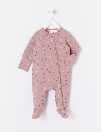 Teeny Weeny Sleep Dandelion Fleece Sleepsuit, Elsie Pink product photo