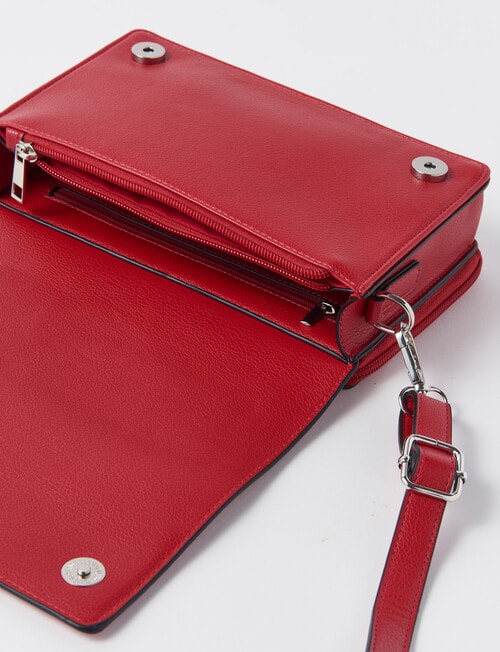Boston + Bailey Double Sided Foldover Crossbody Bag, Cranberry product photo View 08 L