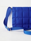 Zest Quilted Foldover Crossbody Bag, Blue product photo View 02 S