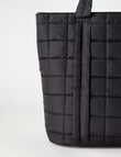 Zest Quilted Tote Bag, Black product photo View 02 S