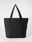 Zest Quilted Tote Bag, Black product photo View 04 S