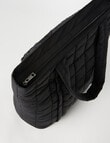 Zest Quilted Tote Bag, Black product photo View 05 S