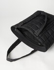 Zest Quilted Tote Bag, Black product photo View 06 S