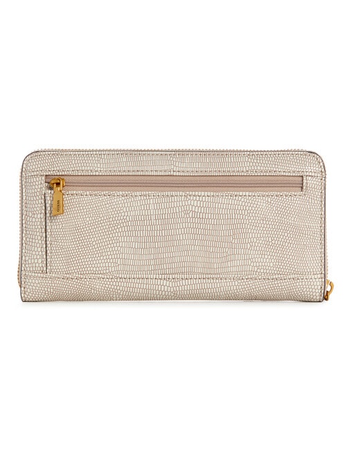 Guess Sestri Large Zip Around Wallet, Taupe product photo View 02 L
