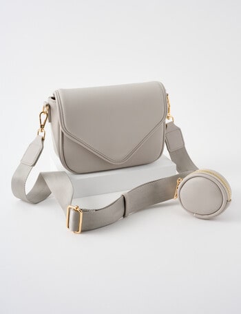 Whistle Accessories Envelope Crossbody Bag, Grey product photo