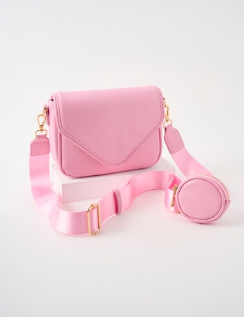 Whistle Accessories Envelope Crossbody Bag, Pink product photo