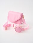 Whistle Accessories Envelope Crossbody Bag, Pink product photo View 03 S