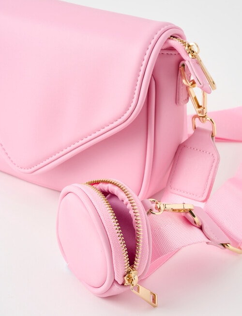 Whistle Accessories Envelope Crossbody Bag, Pink product photo View 07 L