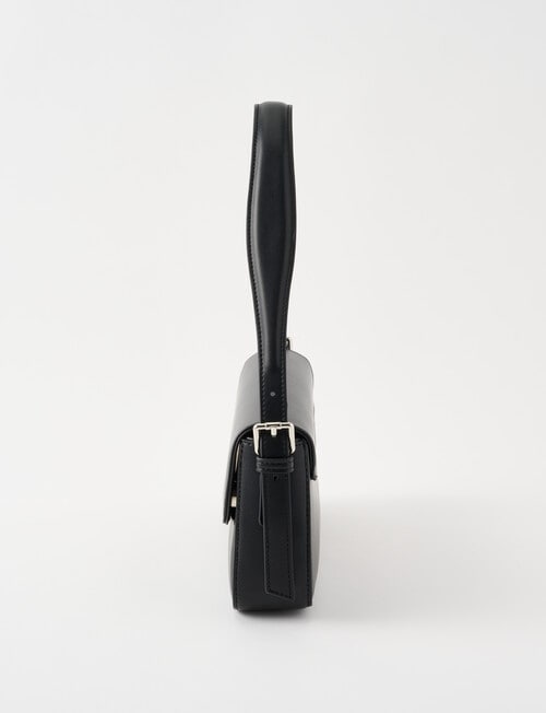 Whistle Accessories Asymmetric Foldover Shoulder Bag, Black product photo View 04 L