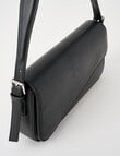 Whistle Accessories Asymmetric Foldover Shoulder Bag, Black product photo View 05 S