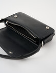 Whistle Accessories Asymmetric Foldover Shoulder Bag, Black product photo View 06 S