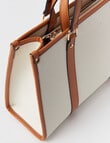 Boston + Bailey Contrast Trim Tote Bag, Cream & Tan product photo View 05 S