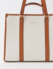 Boston + Bailey Contrast Trim Tote Bag, Cream & Tan product photo View 06 S