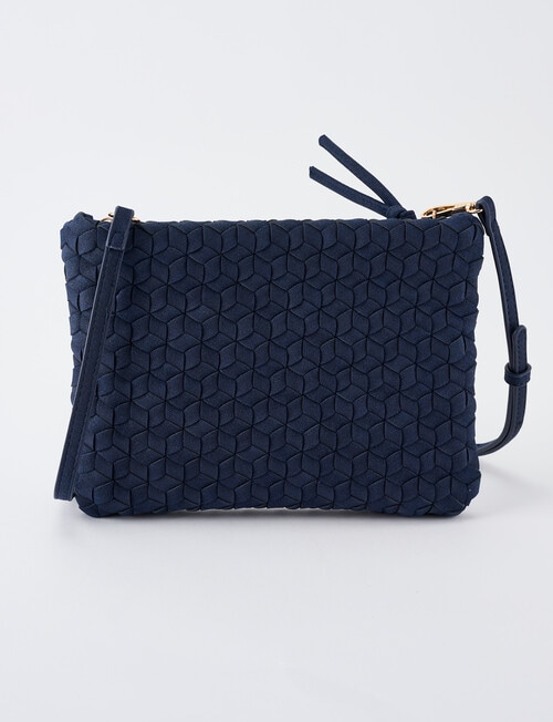 Whistle Accessories Tessellate Crossbody Bag, Navy product photo View 02 L