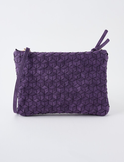 Whistle Accessories Tessellate Crossbody Bag, Amethyst product photo View 02 L