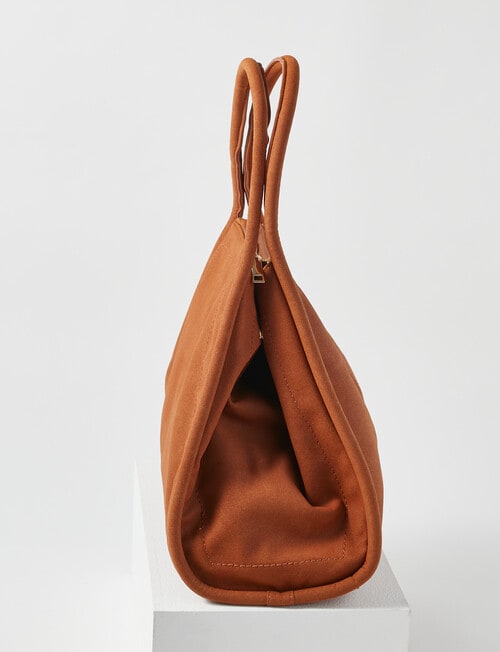 Whistle Accessories Large Pyramid Tote Bag, Tan product photo View 02 L