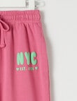 Mac & Ellie NYC Trackpant, Fuchsia product photo View 02 S
