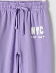 Mac & Ellie NYC Trackpant, Lavender product photo View 02 S