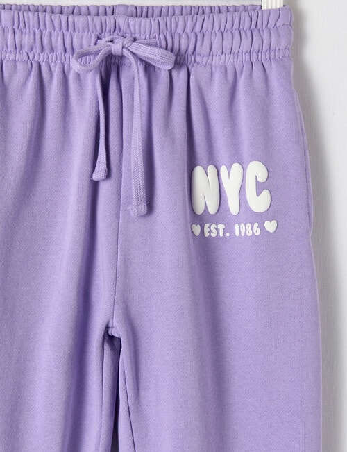 Mac & Ellie NYC Trackpant, Lavender product photo View 02 L
