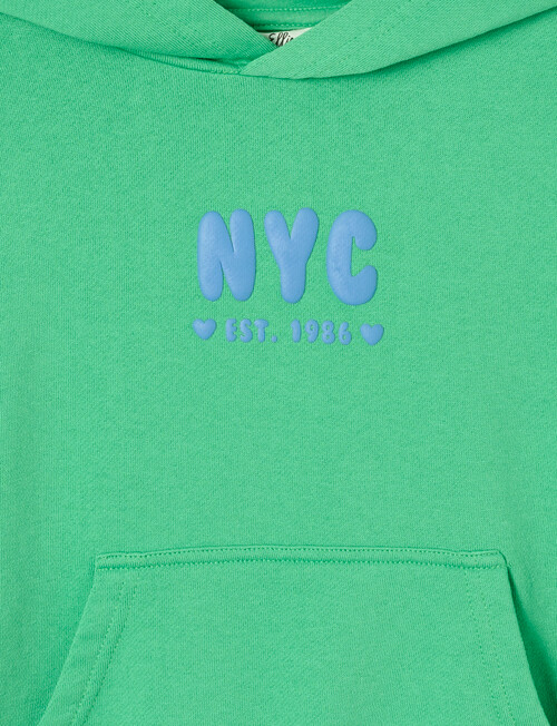 Mac & Ellie NYC Pull-On Hoodie, Green Jewel product photo View 03 L