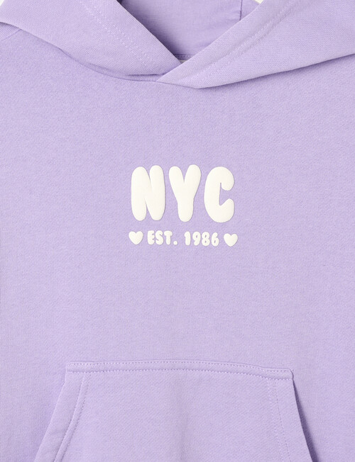 Mac & Ellie NYC Pull-On Hoodie, Lavender product photo View 03 L