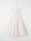 Mac & Ellie Formal Flower Party Dress, White Multi product photo