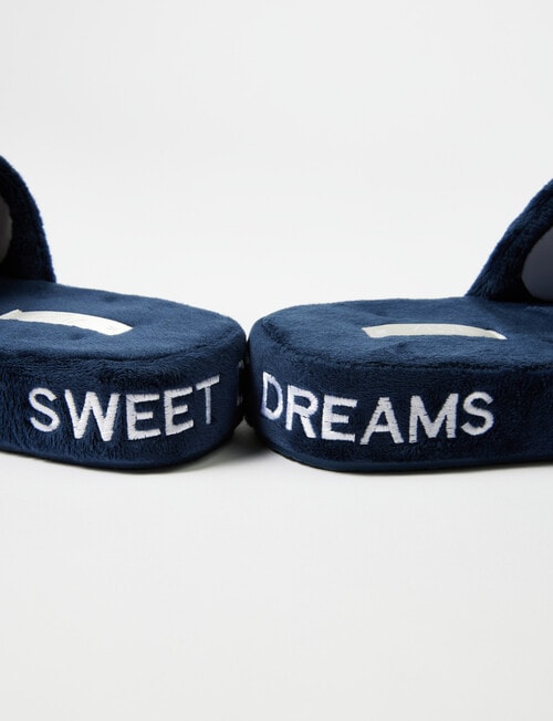 Zest Sleep Velvet Sweet Dreams Slides, Indigo product photo View 04 L
