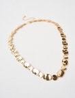 Whistle Accessories Molten Circle Necklace, Imitation Gold product photo View 02 S