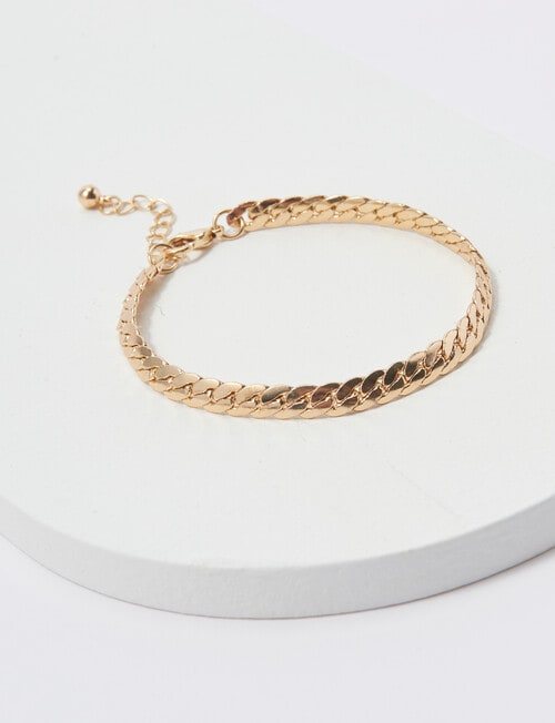 Whistle Accessories Snake Chain Necklace With Bracelet Set, Imitation Gold product photo View 02 L