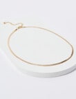 Whistle Accessories Snake Chain Necklace With Bracelet Set, Imitation Gold product photo View 03 S