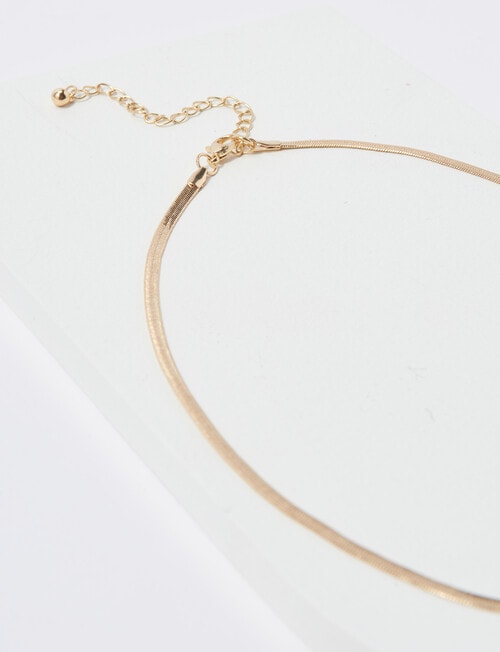 Whistle Accessories Snake Chain Necklace With Bracelet Set, Imitation Gold product photo View 04 L