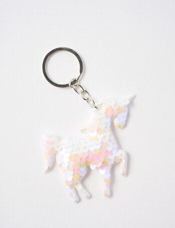 Mac & Ellie Sequin Bag Tag, Unicorn product photo