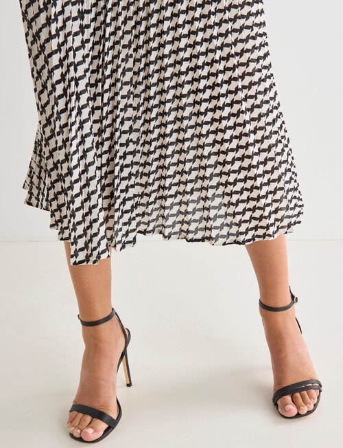 Whistle Geo Print Pleat Skirt product photo View 04 L
