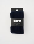 Simon De Winter Rib Tights, Navy product photo View 02 S