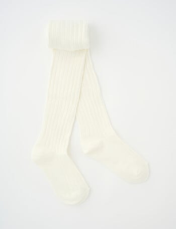Simon De Winter Rib Tights, Ivory product photo