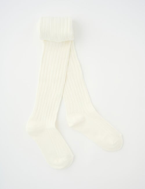 Simon De Winter Rib Tights, Ivory product photo
