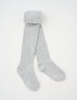 Simon De Winter Rib Tights, Grey Marle product photo