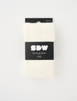 Simon De Winter Cable Tights, Ivory product photo View 02 S